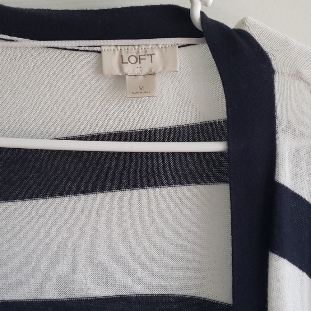LOFT Striped Cardigan - Picture 3 of 3